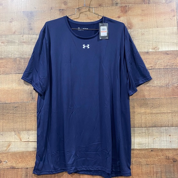 New With Tags Under Armour Loose Navy Locker Tee Size 3XL & 4XL - Picture 1 of 4